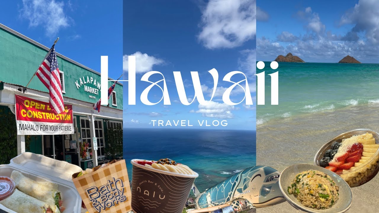 【🇺🇸Hawaii Vlog】3泊5日で行くハワイ旅行🌺天国の海ラニカイビーチでヒーリング🫧