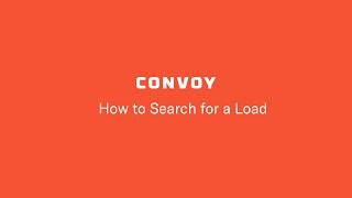 How to Search for a Load in the Convoy app screenshot 2