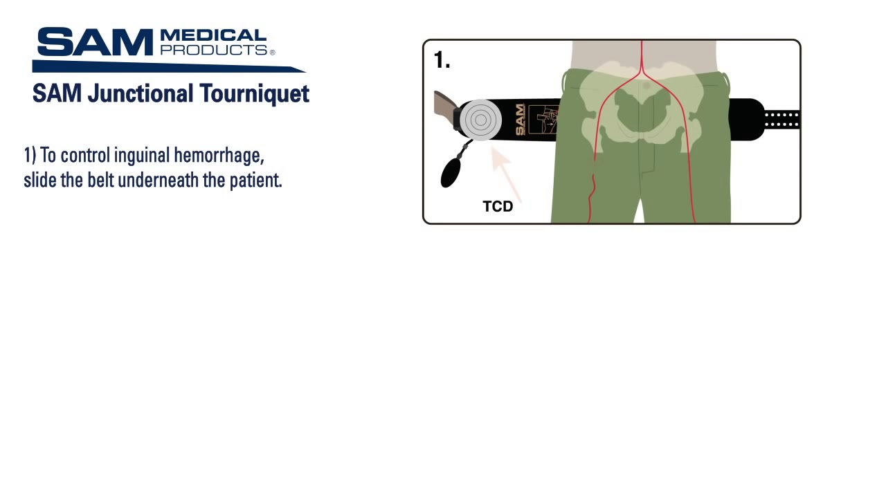 SAM Junctional Tourniquet Instructions for Use YouTube