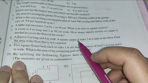 Q 7 to 12 Ex 10.3 Chapter 10 Mensuration || Ncert class 6th Maths solutions