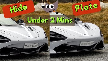How to Quickly Hide Your Car License Plate Picture for Free Using GIMP Blur/Pixlise (Under 2 Mins!)