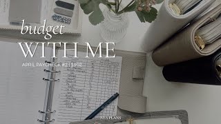 Budget With Me | $902 | April Paycheck #2