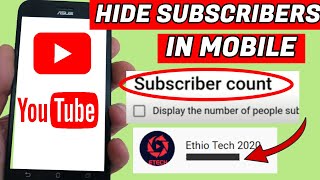 How To Hide Youtube Subscribers In Android 2022