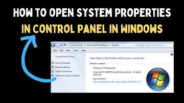 How to Open System Properties in Control Panel on Windows 11