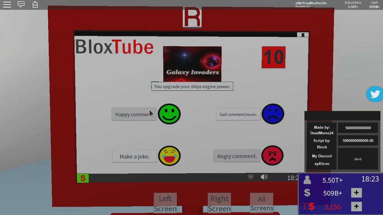 Bloxtube Script Free Youtube - 10k subscribers roblox bloxtube 3
