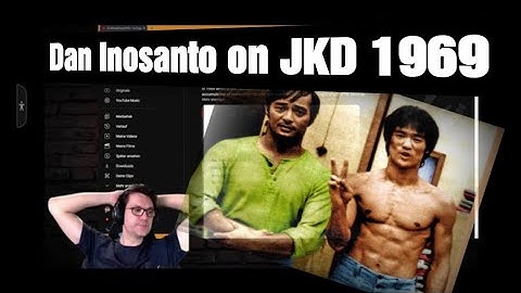 JKD Concepts Secret: Dan Inosanto on JKD 1969 - Bruce Lee