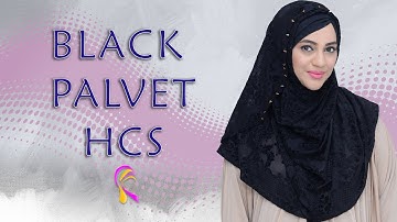 BLACK PALVET HCS / DOUBLE LOOP HIJAB | HIJABEAZE BY UROOJ