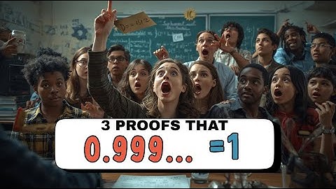 I will give you THREE proofs that 0.999... = 1