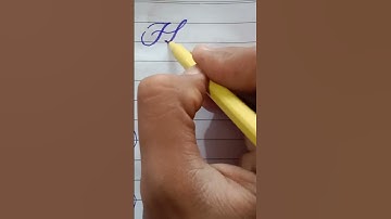 How to write #Hania#in Cursive Handwriting #shorts By Abdullah Arif