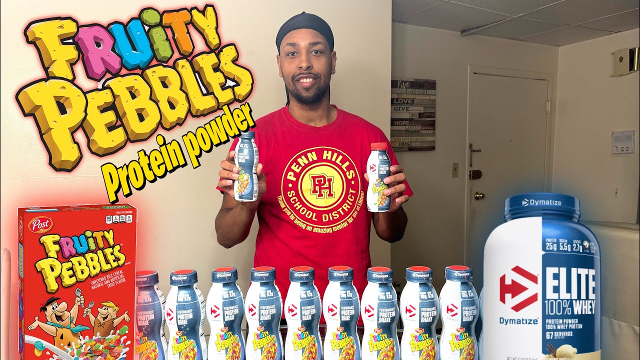 FRUITY PEBBLES Protein Shake from Dymatize | REVIEW