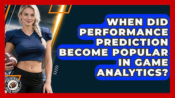When Did Performance Prediction Become Popular in Game Analytics? | Gridiron Data Digest News