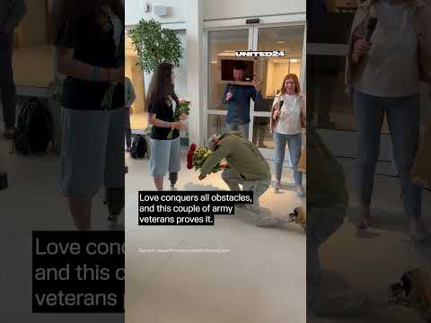 Love in the Superhumans rehabilitation center ?? #warinukraine #united24news