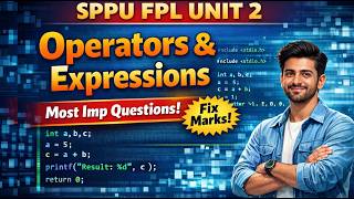 SPPU FPL Unit 2 | Operators & Expressions | Most Important Questions | Fix Marks 🎯 | C Programming