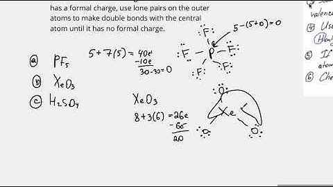 How To Determine Lewis Dot Structure For Molecules With Expanded Octet (with examples)