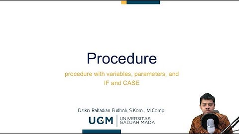 Database - 8. Procedure