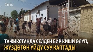 Тажикстанда селден бир киши өлүп, жүздөгөн үйдү суу каптады