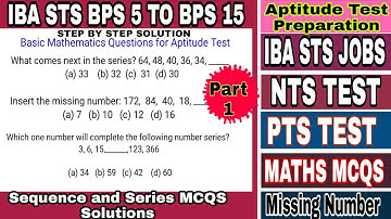 Basic Mathematics Preparation for Screening Test of IBA STS BPS 5 TO BPS 15, NTS , PTS , PST, JEST