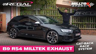 AUDI B9 RS4 GETS A MILLTEK SPORT RACE EXHAUST