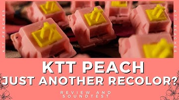 KTT Peach Linear Switch: Just Another Recolor? Review and Soundtest on Vega 65 / Keyboard Typing