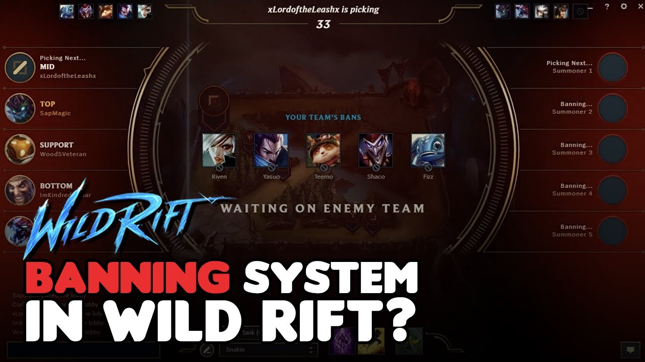 Wild Rift Ban Rate Wild Rift - Ban System Confirmed by a Riot Employee | #LeakedDiary ...