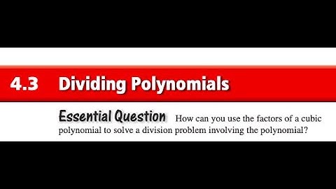 Alg2 4.3A Notes Video