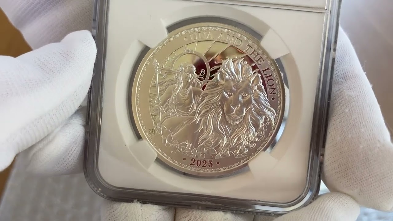 2023年　最新1オンス 銀貨 ウナとライオン NGC PF70 proof 版