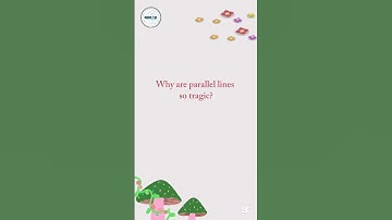 Why Are Parallel Lines So Tragic? 💔 | Math Joke #shorts