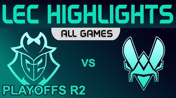 G2 vs VIT Highlights ALL GAMES Round2 LEC Spring Playoffs 2022 G2 Esports vs Team Vitality by Onivia