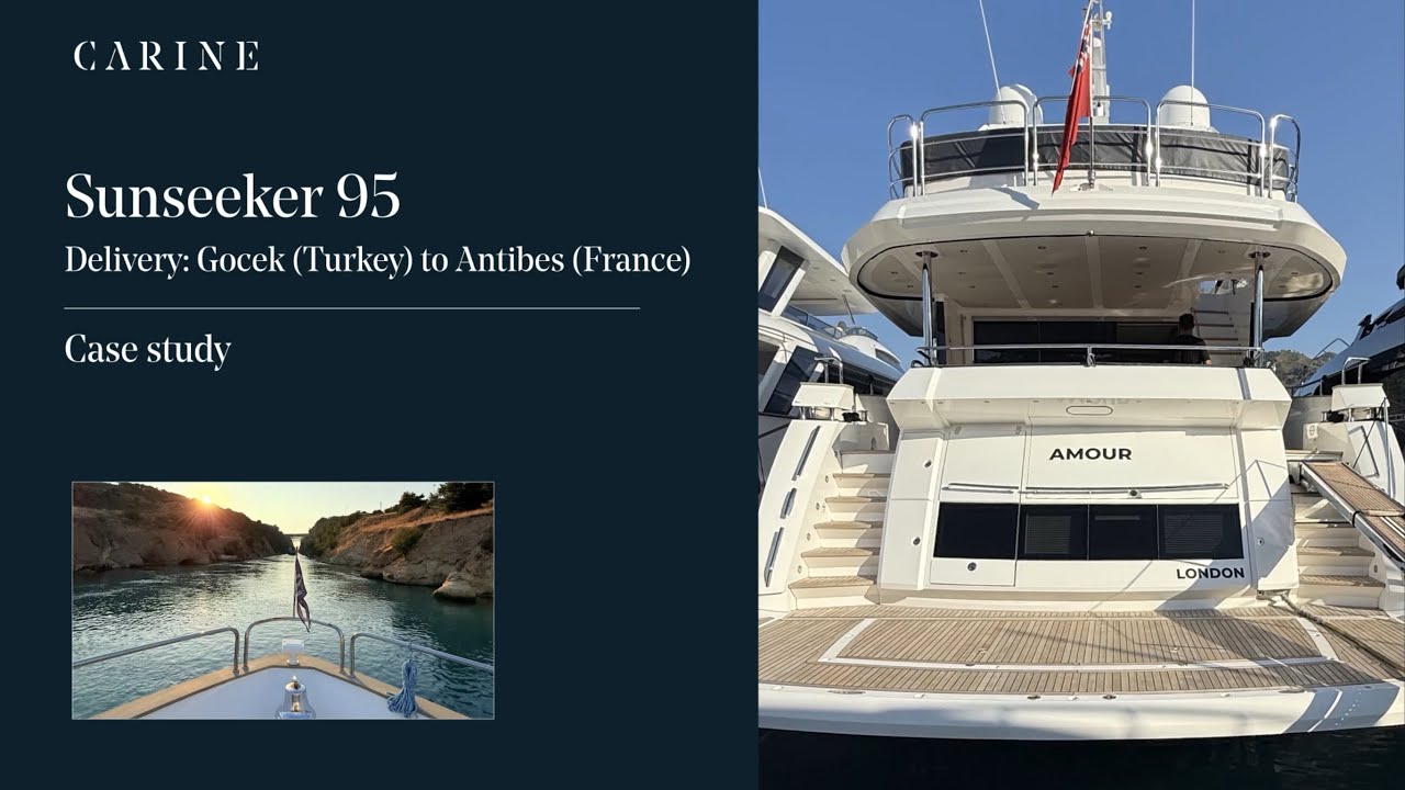 Delivering a Sunseeker from Turkey to France
