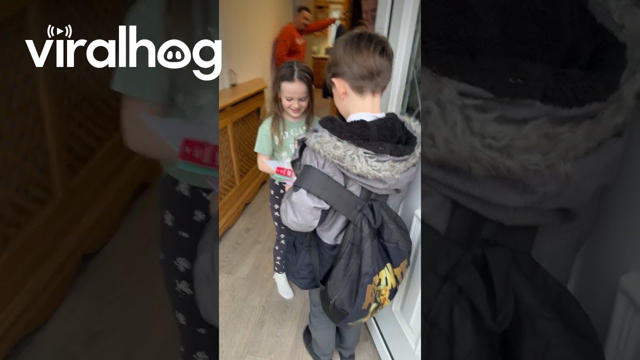 7-Year-Old Gives His Valentine a Present || ViralHog