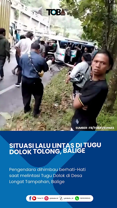 Situasi Lalu Lintas di Tugu Dolok Tolong, Balige pada Sabtu, 15 Februari 2025