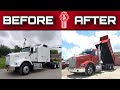 Kenworth t800 aerocab sleeper turned into a dump truck