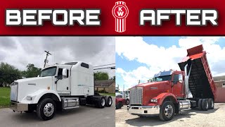 Kenworth t800 aerocab sleeper turned into a dump truck