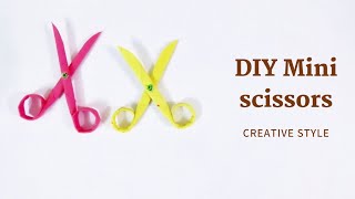 Easy DIY mini scissors || paper scissors craft