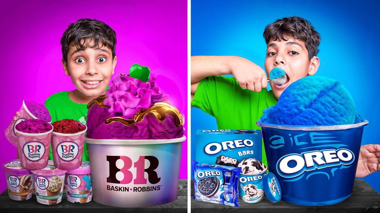 ايسكريمات الاوريو ضد ايسكريمات باسكن روبنز ! زياد