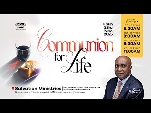 Communion For Life Sunday Service Sunday 23rd November 2025