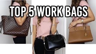 TOP 5 DESIGNER WORK BAGS | Louis Vuitton Neverfull, Givenchy Antigona and more | Isabelle Ahn