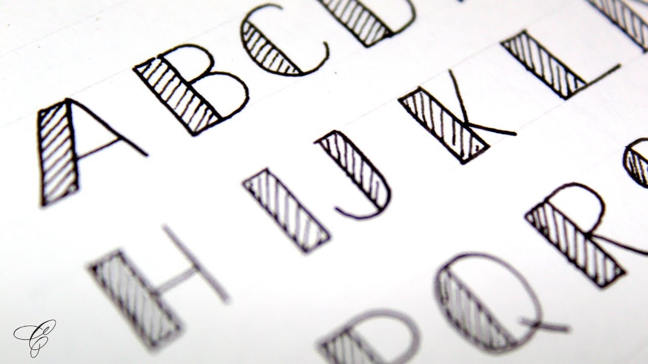 How to write FANCY letters  Fancy Letters  calligraphy fancy letters