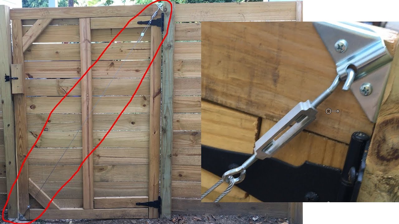 HowTo Install Anti-Sag Gate Kit to Keep Wood Fence Door from Dragging