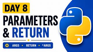 Python Functions Part 2 | Day 8 | Parameters, Return & *args