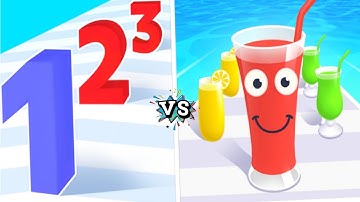Number master run VS juice run All level gameplay android iOS part 01
