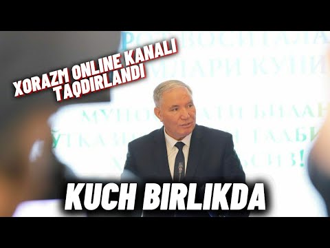 ХАММАГА РАХМАТ! ХОРАЗМ ОНЛАЙЕН,  КУЧ БИРЛИКДА ЖАМОСИ ВИЛОЯТ ХОКИМИ ТАМОНИДАН ТАҚДИРЛАНДИ