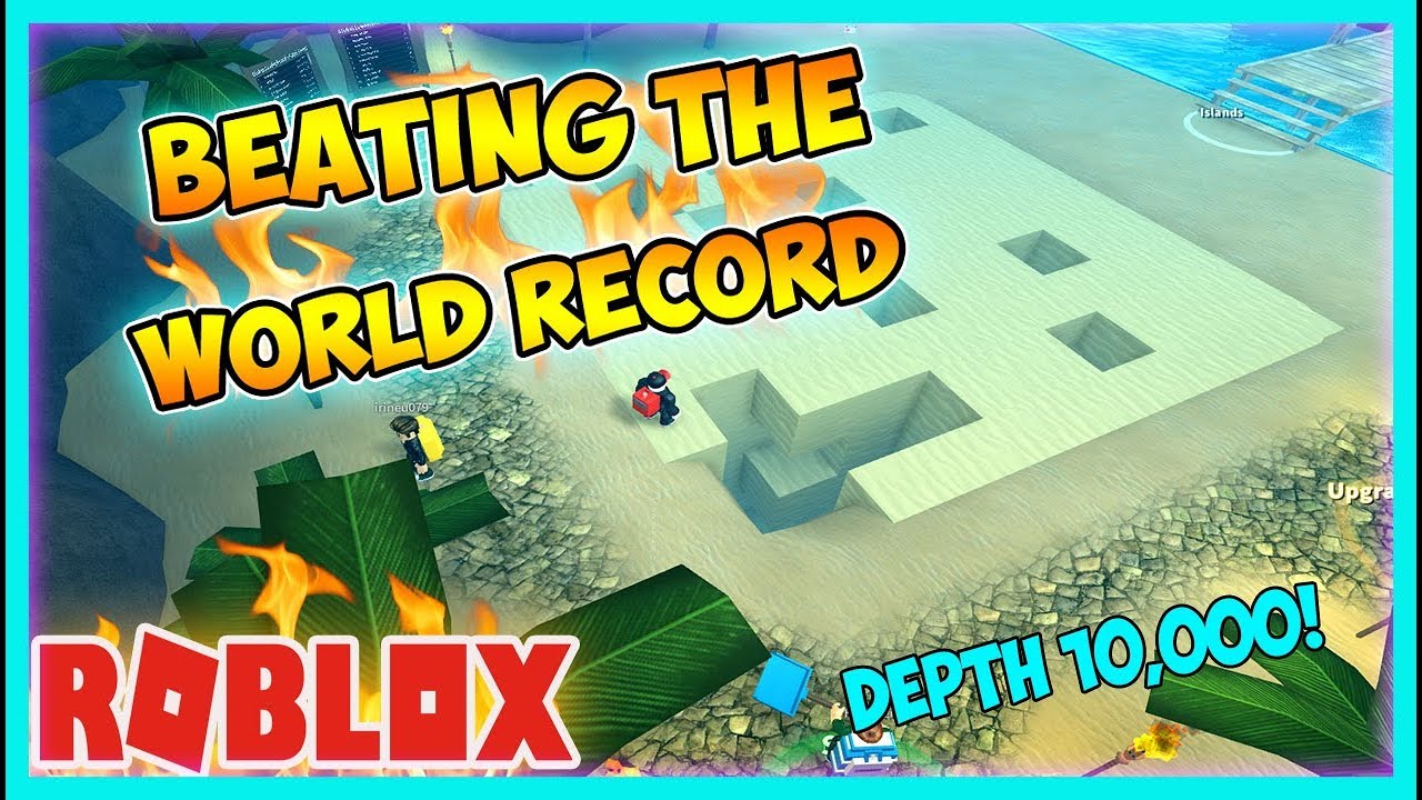 Digging The Deepest Hole World Record Treasure Hunt Simulator Youtube - roblox treasure hunt simulator deepest hole ever solo world record youtube