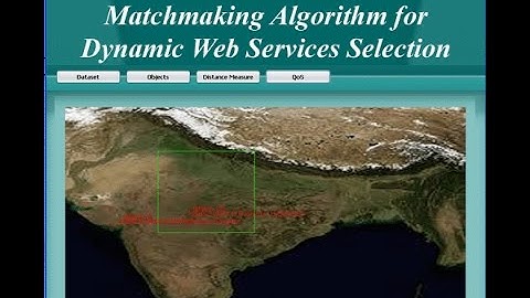 QoS Matchmaking Algorithm for Dynamic Web Services Selection Java Project