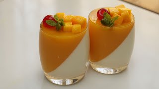 Mango Panna Cotta│Panna Cotta │Mango Panna Cotta Recipe│How To Make Panna Cotta