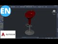 AutoCAD 3D | Moldeling a Bar Chair