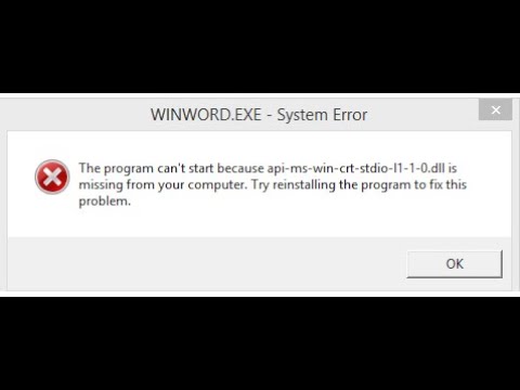 Cách khắc phục lỗi api-ms-win-crt-runtime-l1-1-0.dll is missing