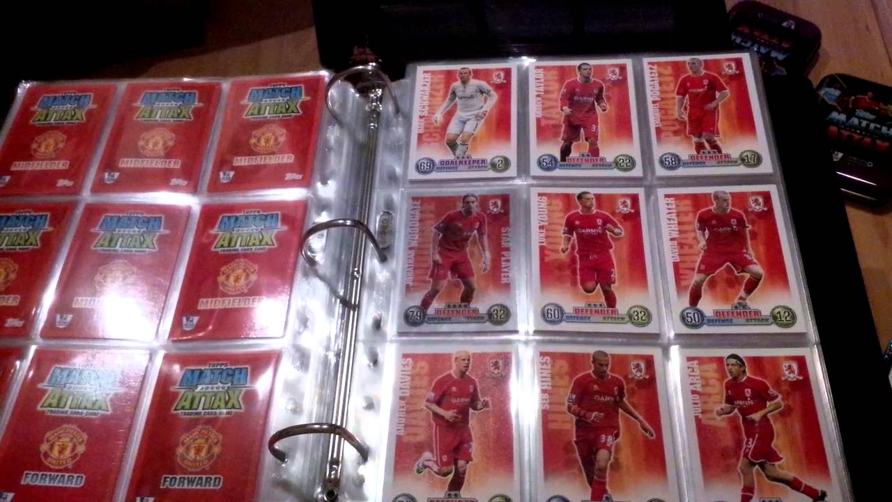 Match Attax 200708 Binder with Master Cards YouTube