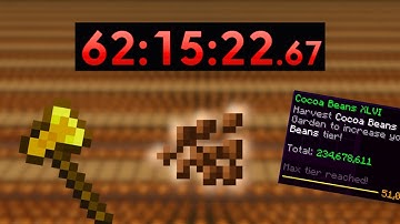 62 HOURS of Farming Cocoa Beans - Hypixel Skyblock Garden