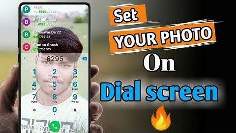 change Dial screen background🔥||using own photo call dial pad and call screen||